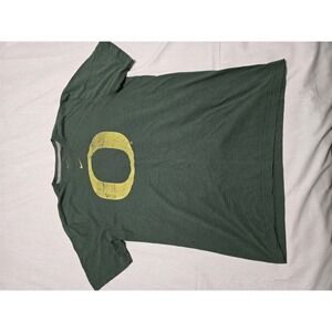 Oregon Ducks Shirt Mens Large Green NCAA Football Nike Team Dri Fit Light Weight